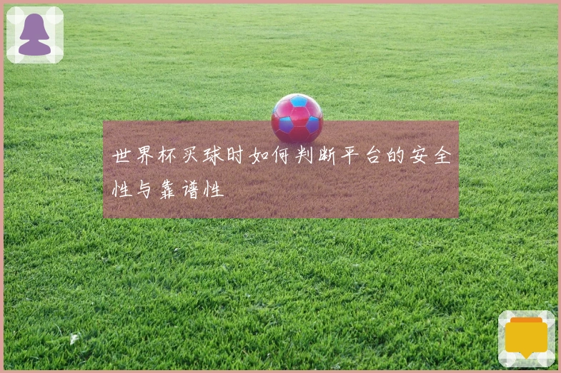 世界杯买球时如何判断平台的安全性与靠谱性